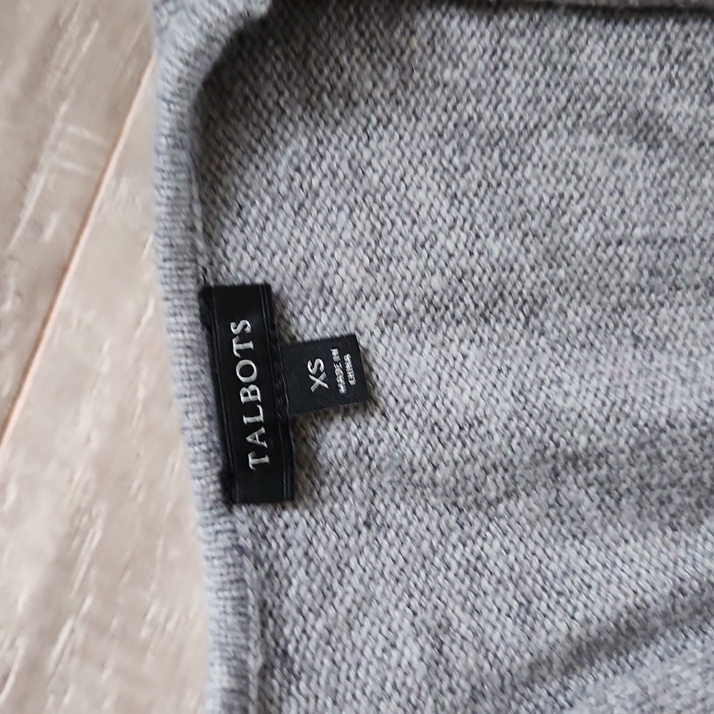 Talbots Extra Small Gray Cardigan - image 2
